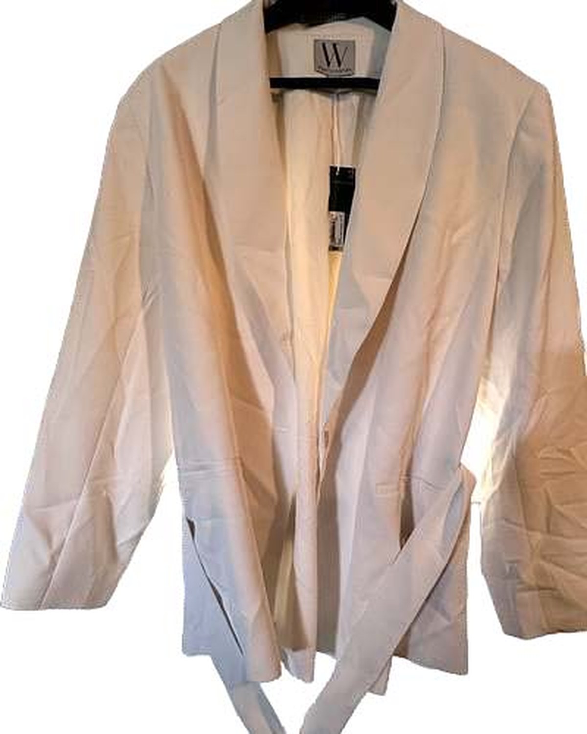 Worthington drape-front blazer in Polar Bear, Size 18