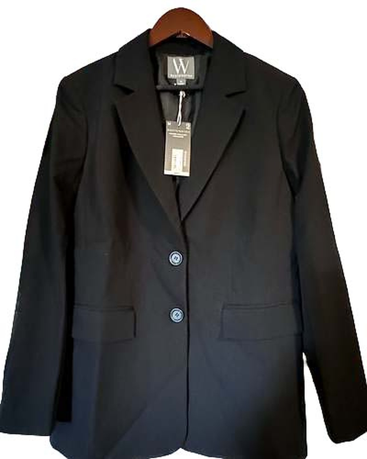 Worthington single-breasted blazer in Black, Size M