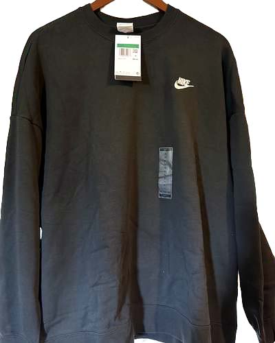 Nike Sportswear fleece crewneck in Black, Size XL