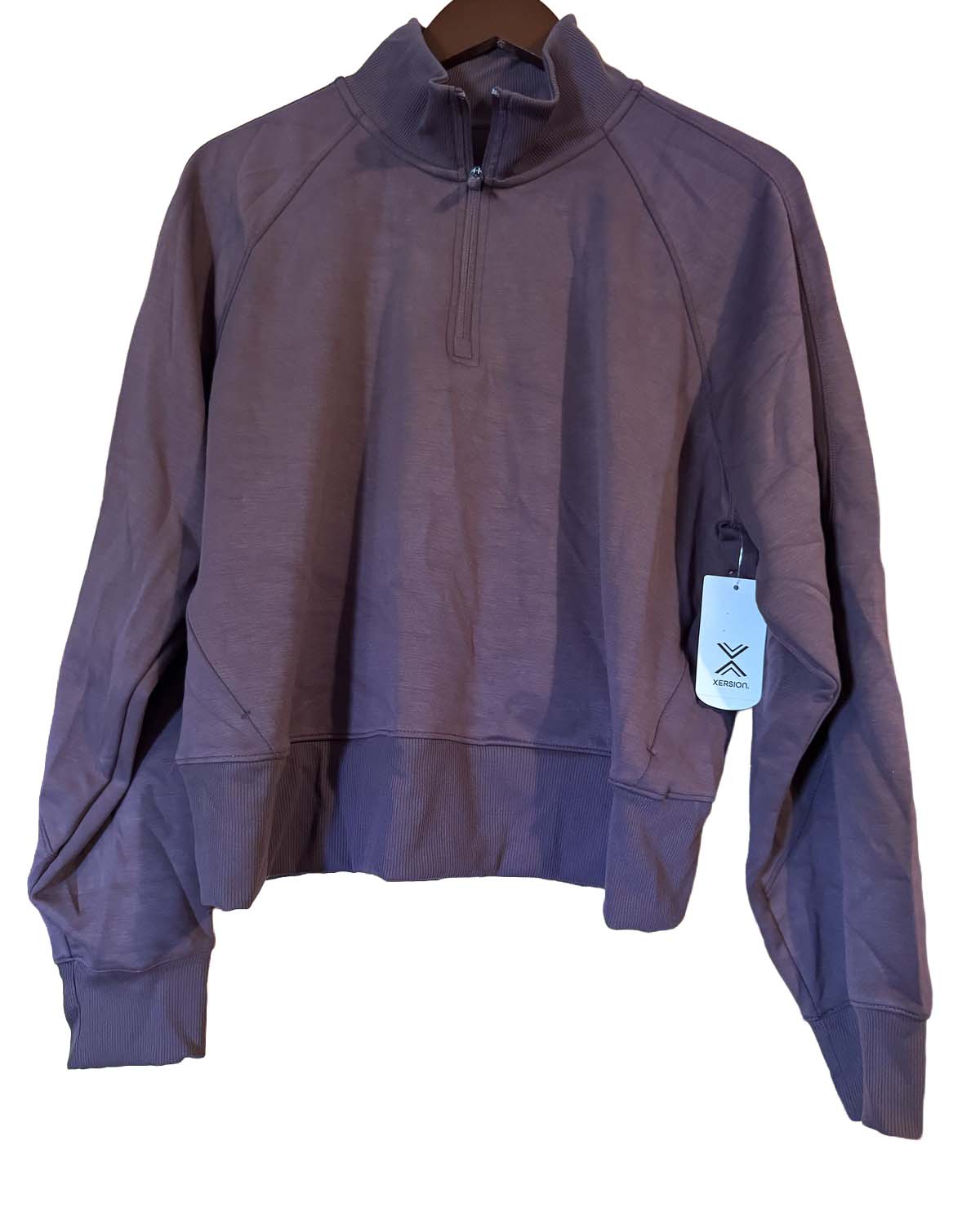 Xersion Scuba Luxe half-zip in Huckleberry, Size XL
