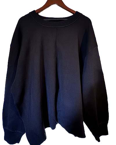 Stylus crewneck sweatshirt in Black, Size 3X