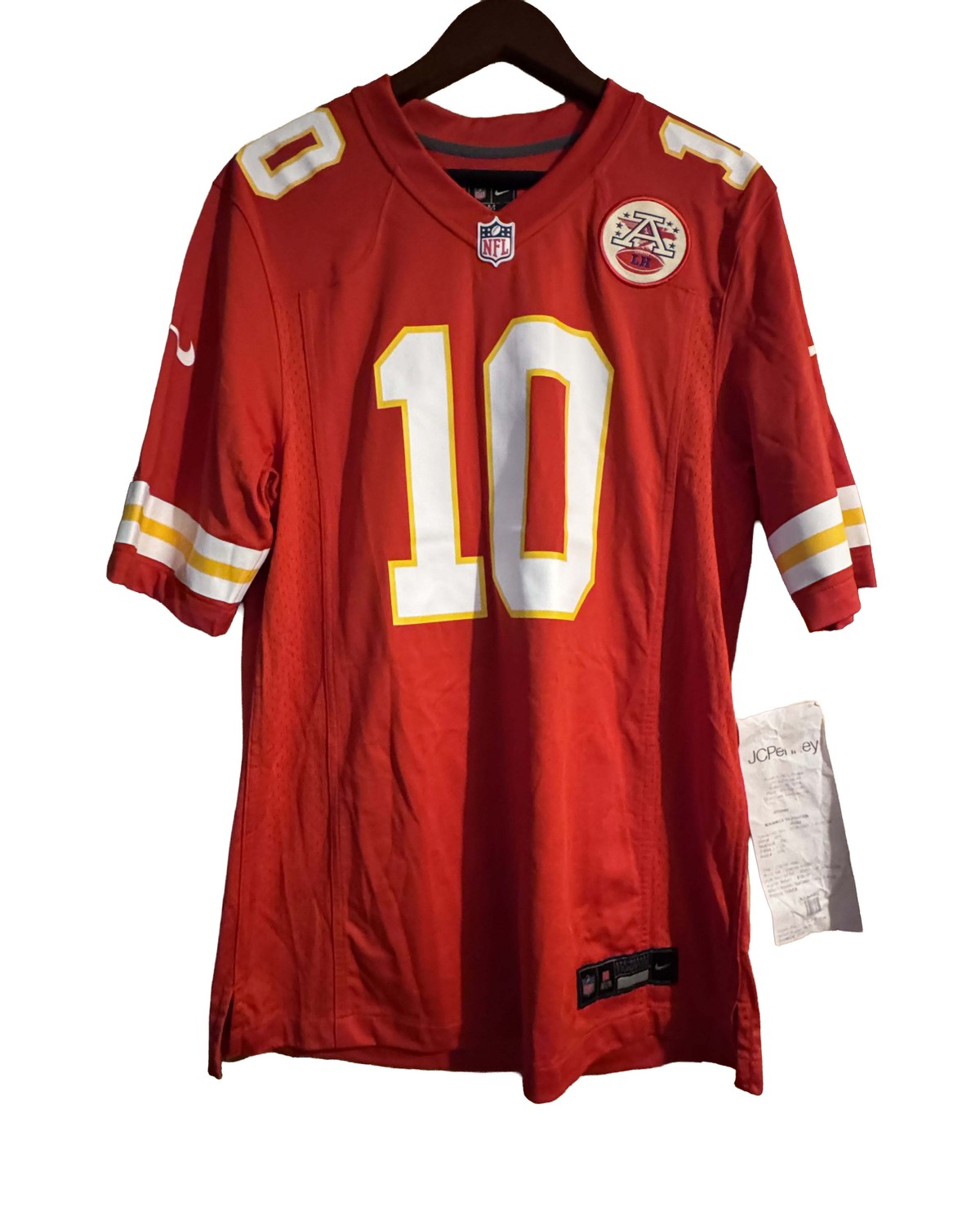 Nike Kansas City Chiefs number 10 Game jersey in red, size M