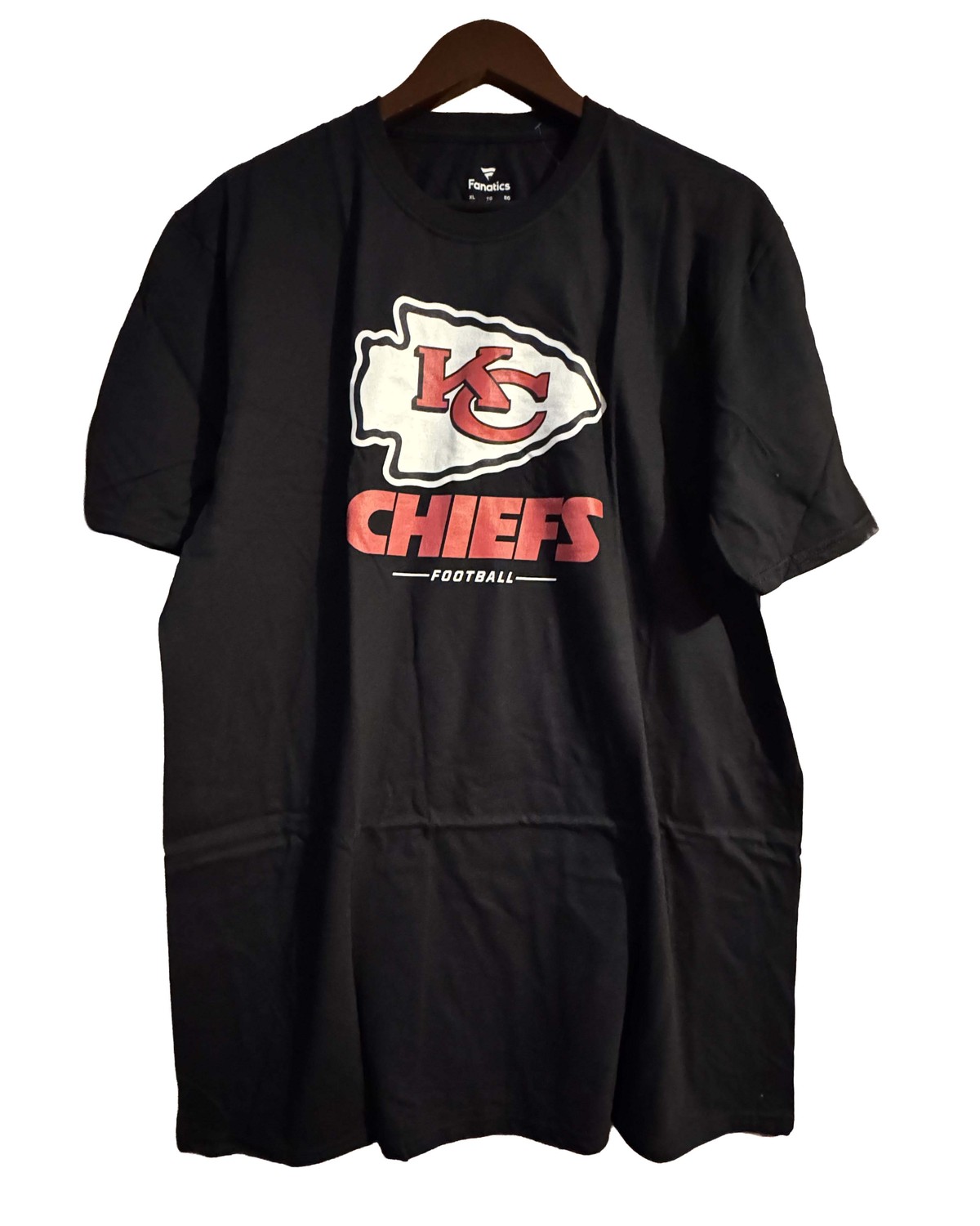 Fanatics Kansas City Chiefs Football tee in black, size XL