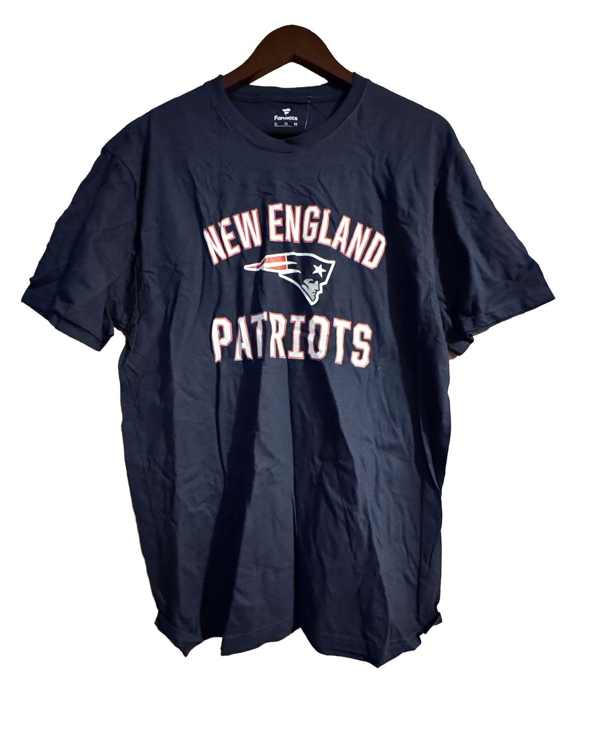 Fanatics New England Patriots tee in navy, size XL