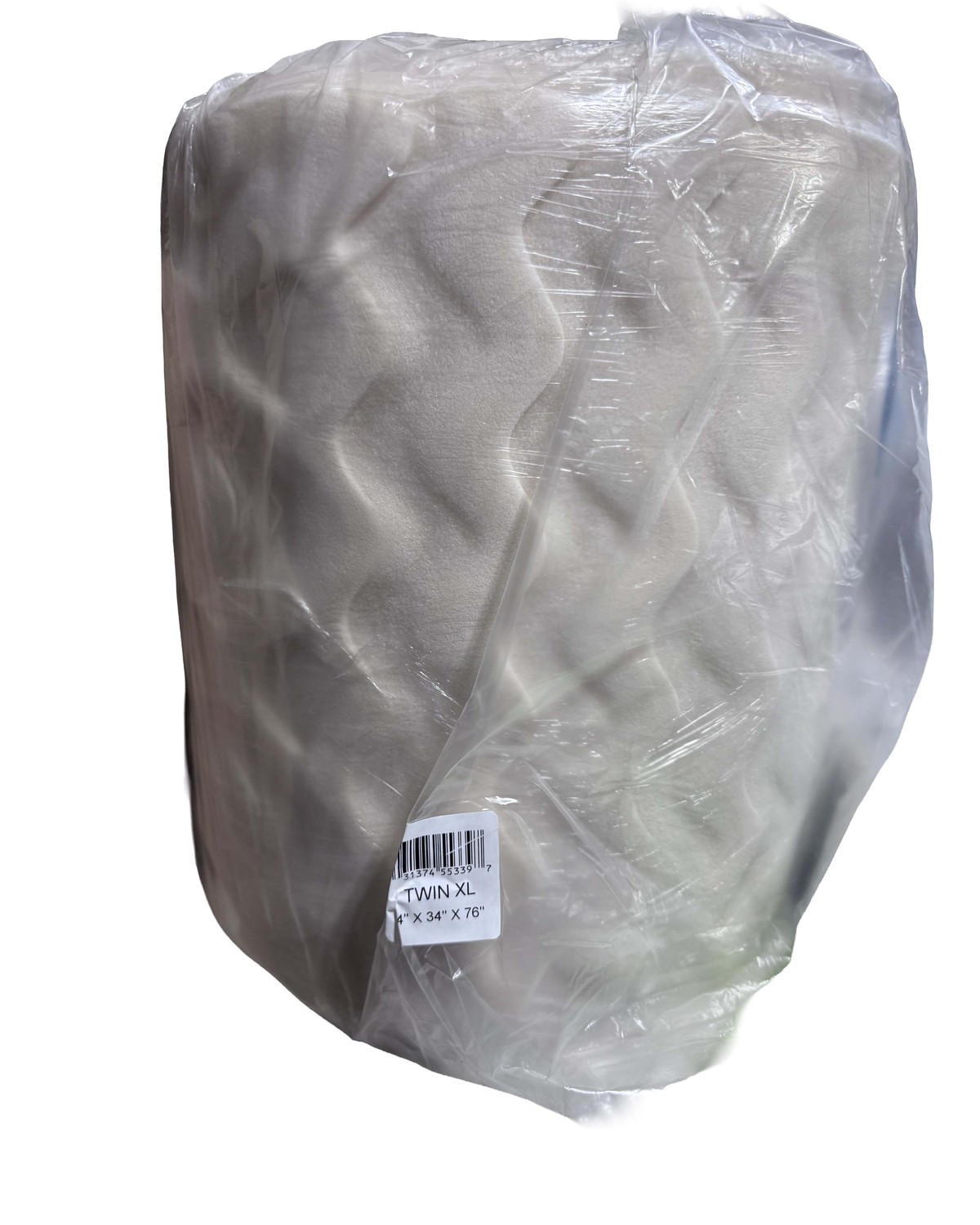 Four inch quilted mattress topper, Twin XL, sealed in original packaging